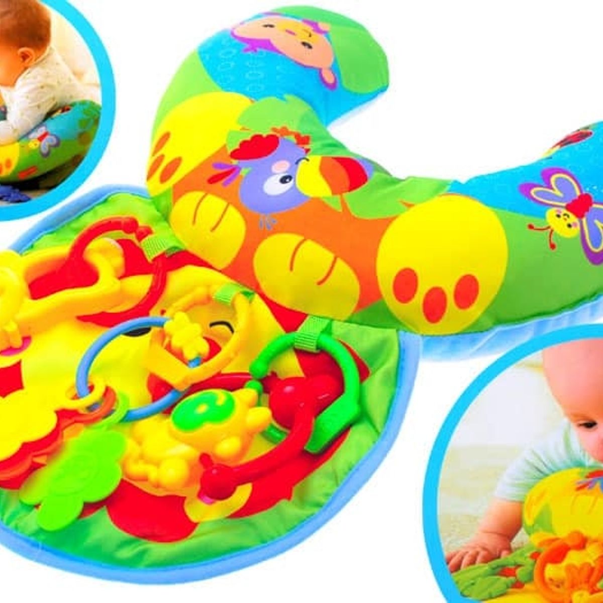 GENERICO - Almohada Cojín Para La Estimulación de Tummy Time Verde