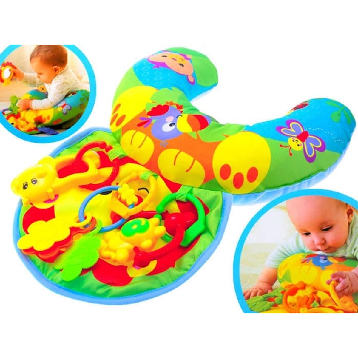 GENERICO - Almohada Cojín Para La Estimulación de Tummy Time Verde