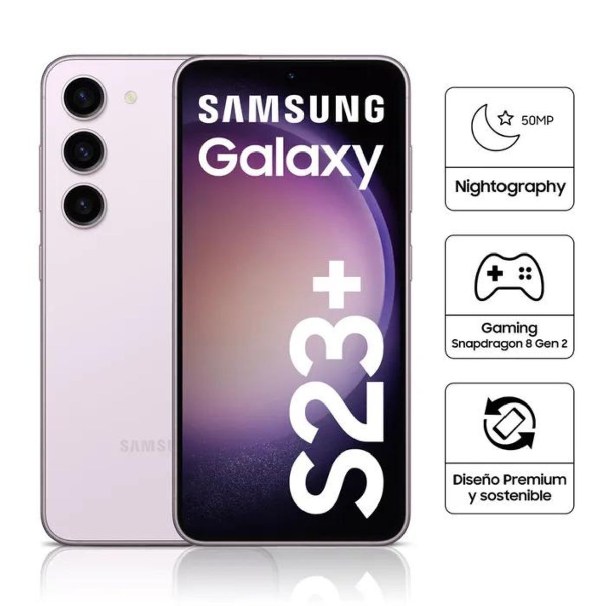 SAMSUNG - SAMSUNG GALAXY S23 PLUS 8GB RAM 256GB - LAVENDER -OPEN BOX