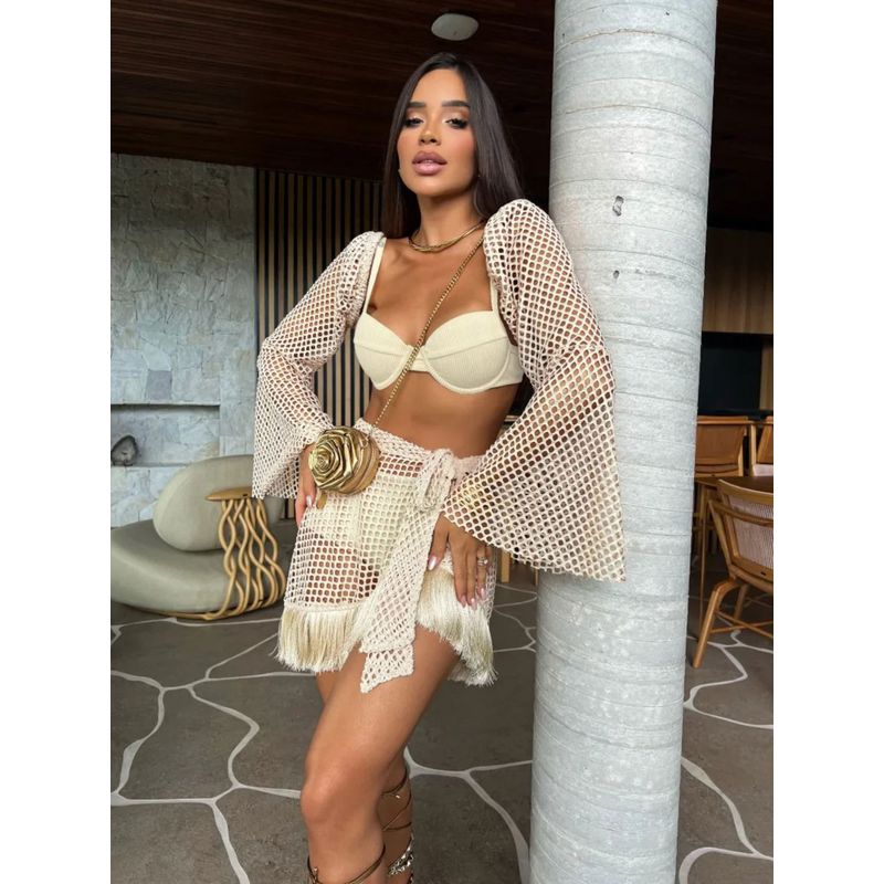 GENERICO - CONJUNTO DE BIKINI Y VESTIMENTA DE PLAYA