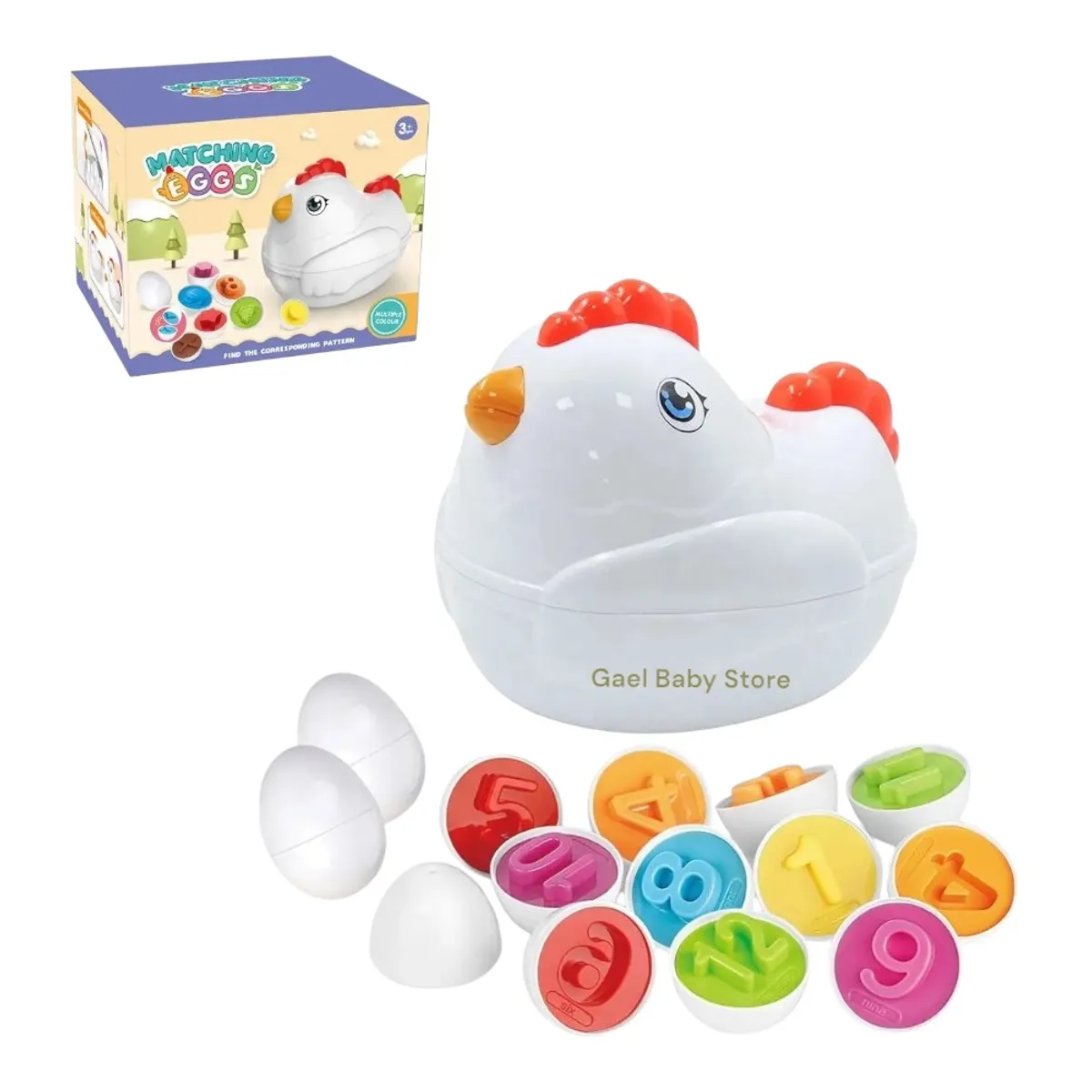 GENERICO - JUGUETE GALLINA DE APRENDIZAJE PARA NIÑOS