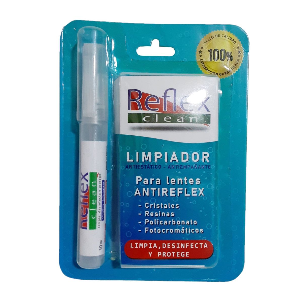 GENERICO - Limpiador de Lunas de Gafas y Lentes Antireflex 10ml