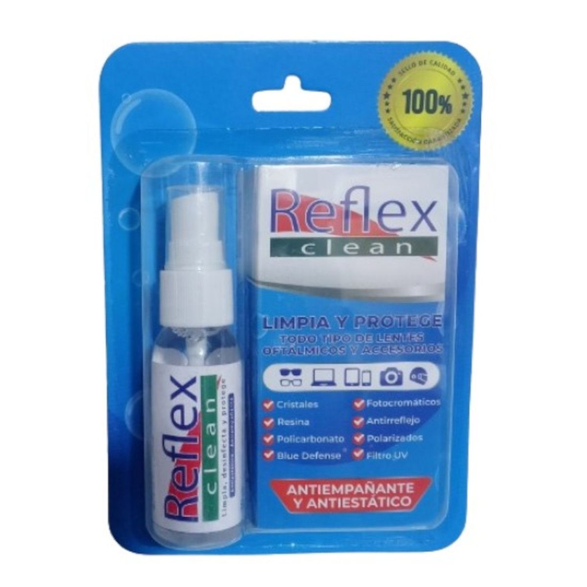 GENERICO - Limpiador de Lunas Lentes Antireflex 30ml