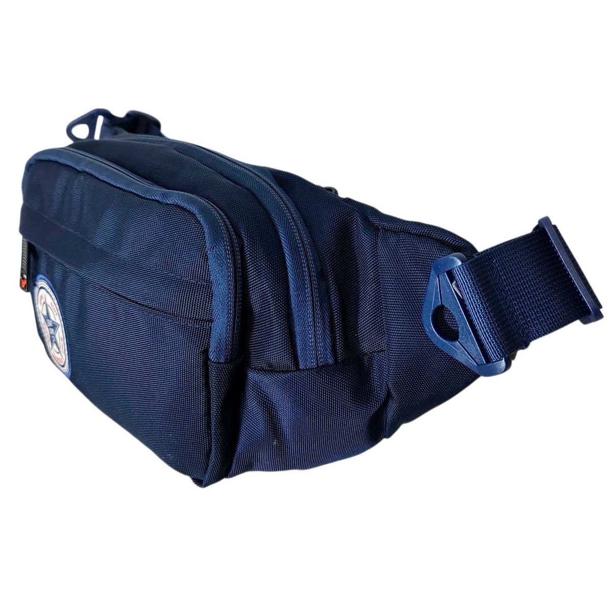 GENERICO - Riñonera Canguro De 4 Compartimientos con Cierre Alta Calidad - Negro