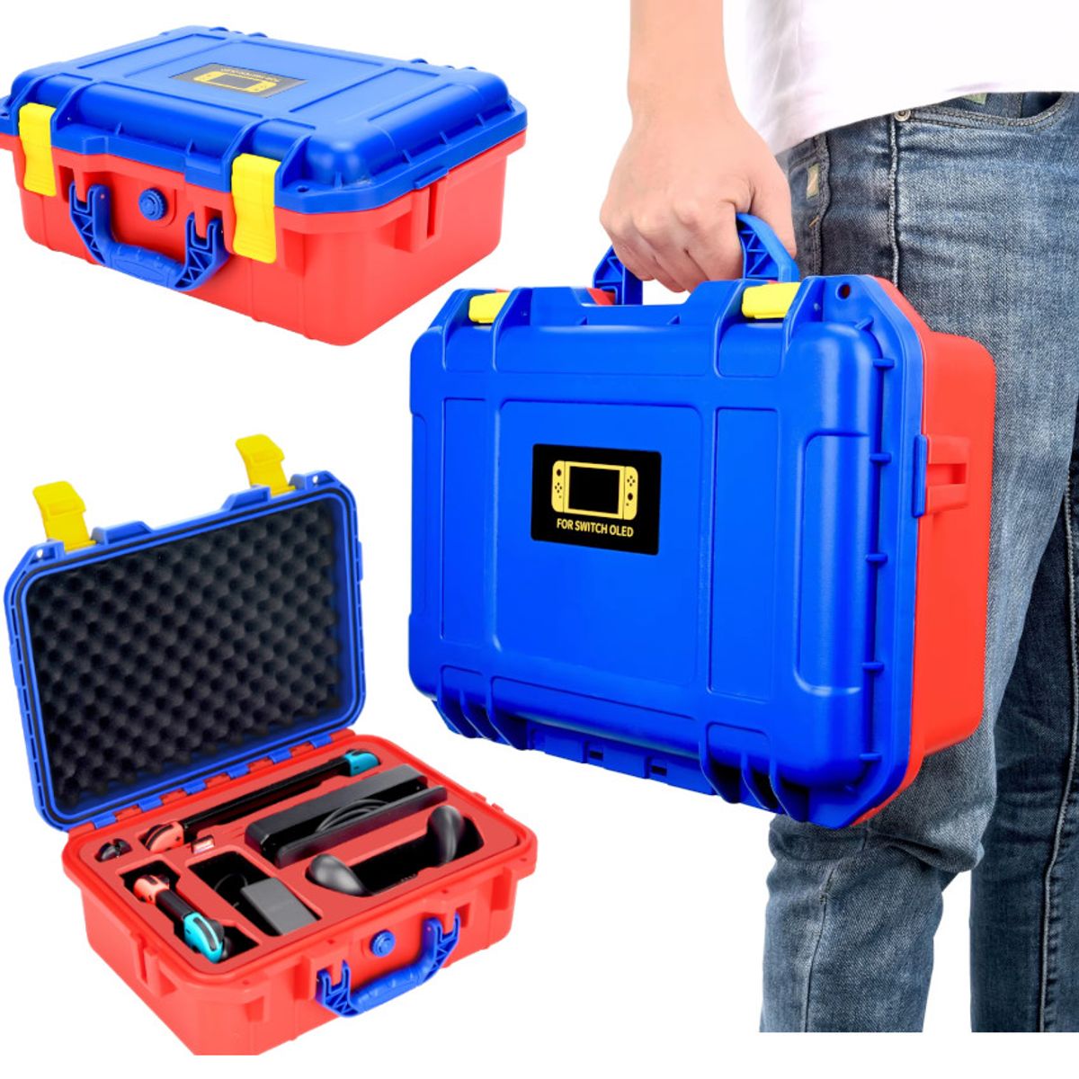 GENERICO - Maletin Viajero Compatible con Nintendo Switch Oled Lite Porta Acc