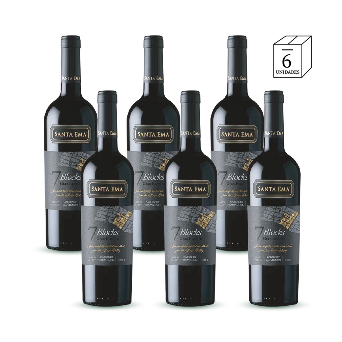 SANTA EMA - SANTA EMA - Blocks 7 Gran reserva Cabernet sauvignon CAJAx6