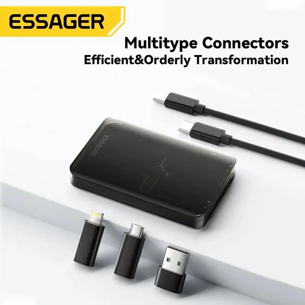ESSAGER - Estuche multifuncional de carga rapida 4 en 1  para viaje - 60W