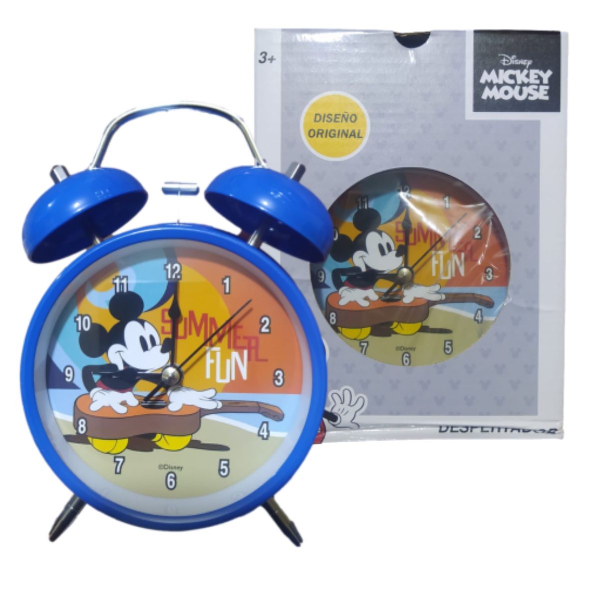 ROMAX - RELOJ DESPERTADOR MICKEY MOUSE MODELO CAMPANA