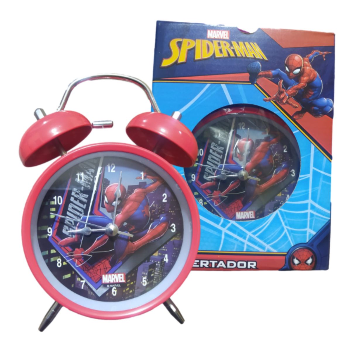 ROMAX - RELOJ DESPERTADOR SPIDERMAN MODELO CAMPANA