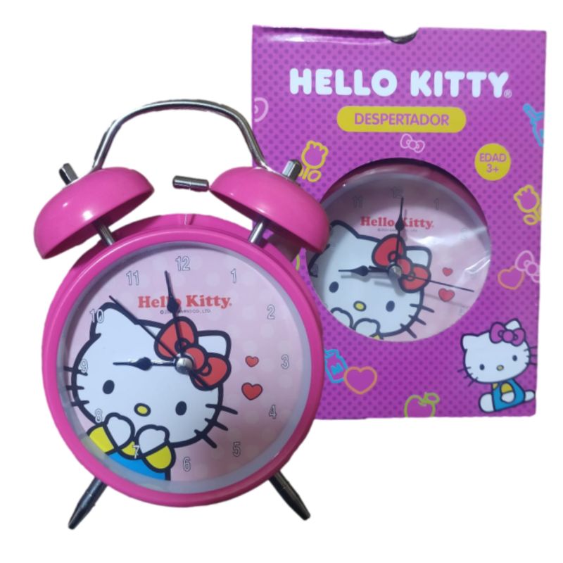 SANRIO - RELOJ DESPERTADOR HELLO KITTY VINTAGE MODELO CAMPANA