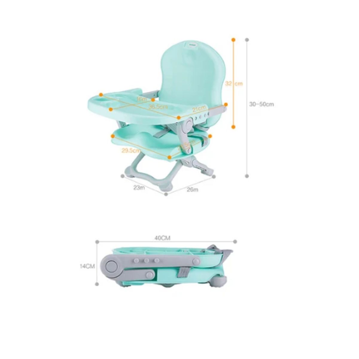 GENERICO - SILLA PLEGABLE verde agua