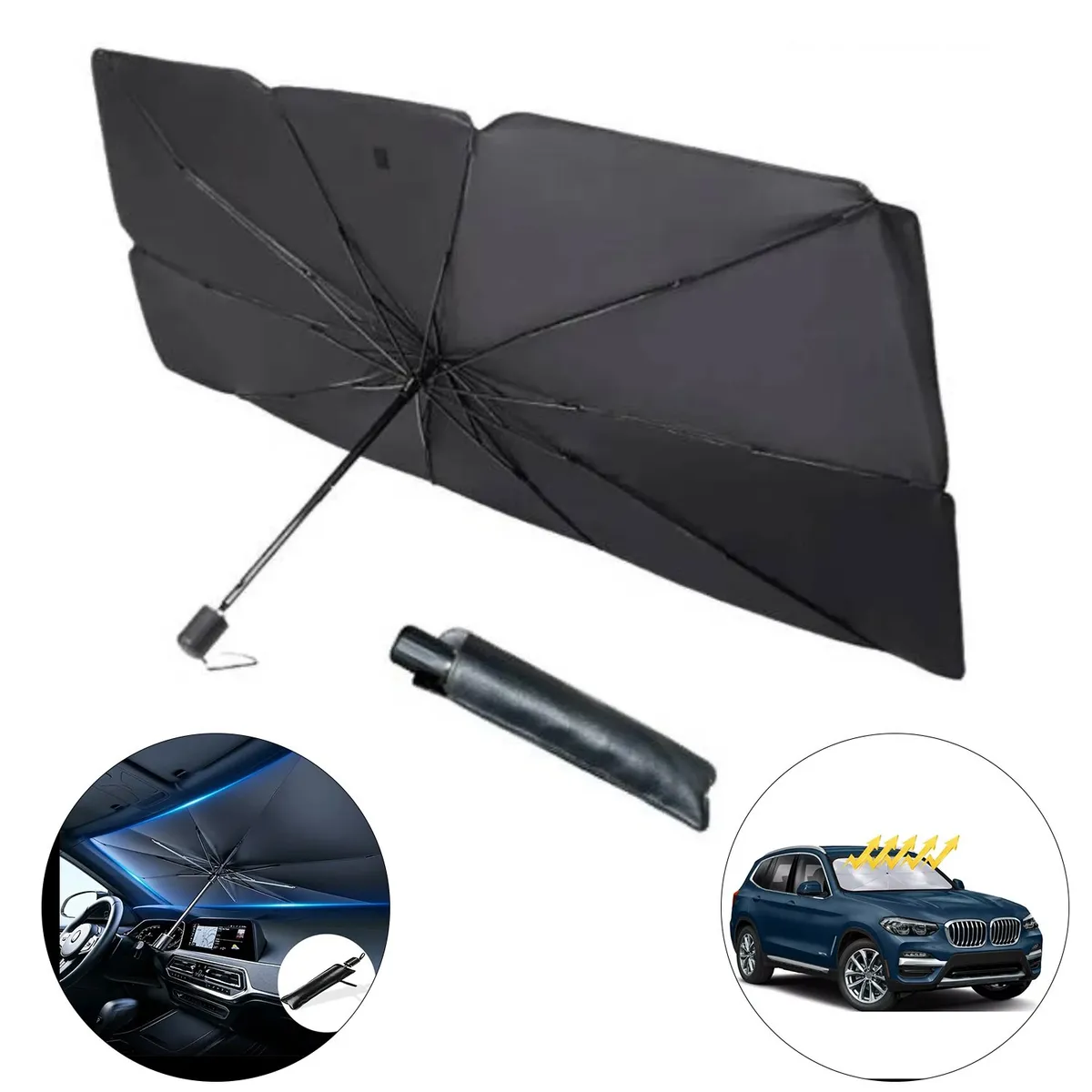 GENERICO - Nuevo Tapasol o parasol plegable UV ideal el parabrisas del carro