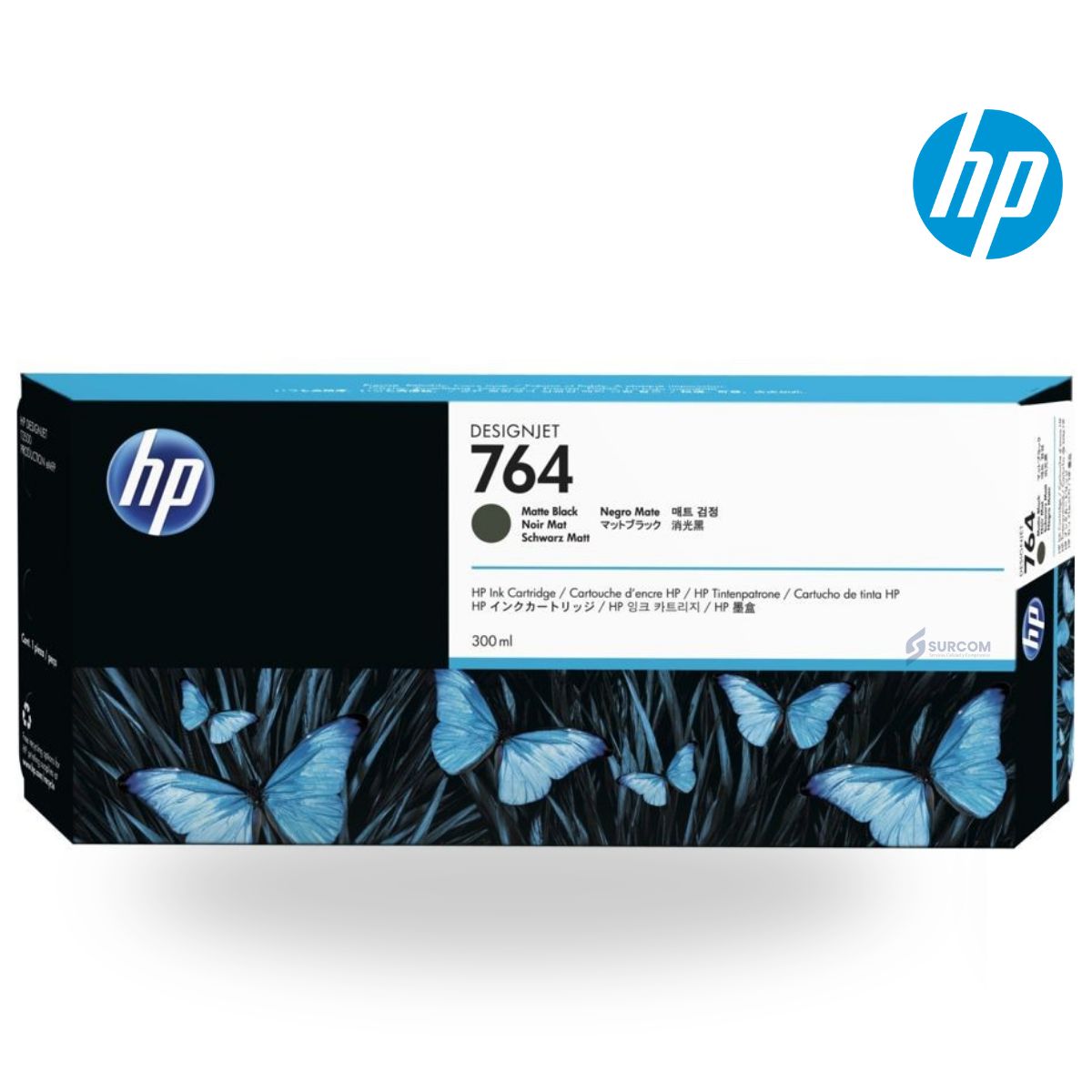 HP - Cartucho de Tinta HP 764 Negro Mate (C1Q13A) Original