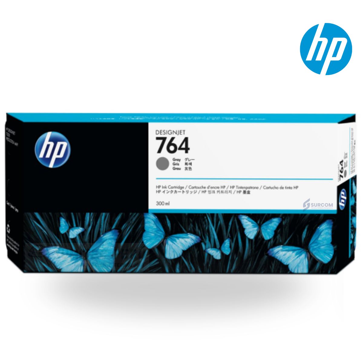 HP - Cartucho de Tinta HP 764 Gris (C1Q15A) Original