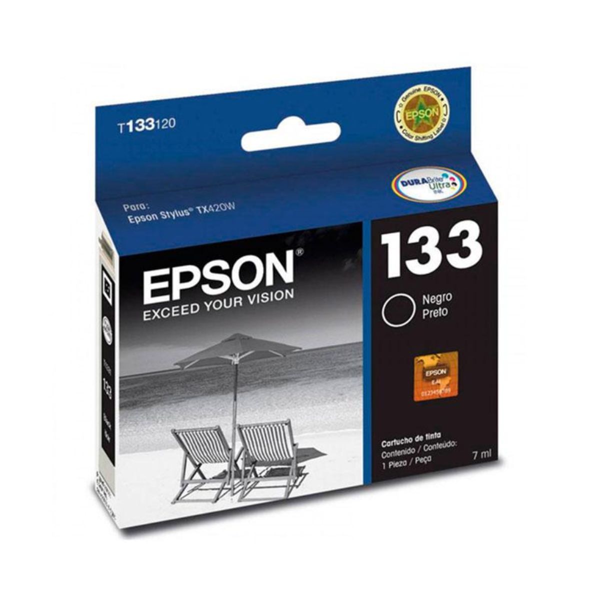 EPSON - Tinta Epson 133 Negro Original