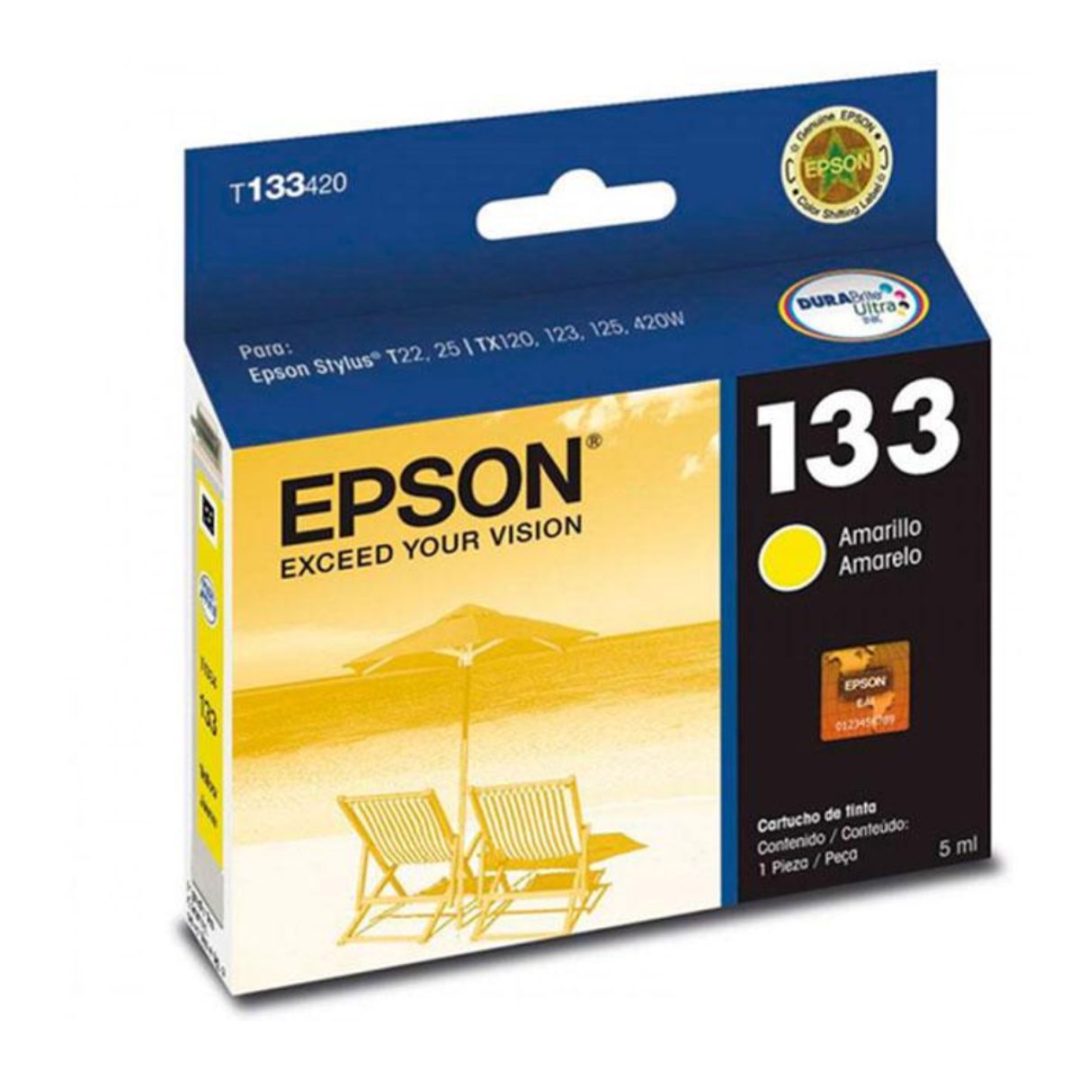 EPSON - Tinta Cartucho Epson 133 Yellow