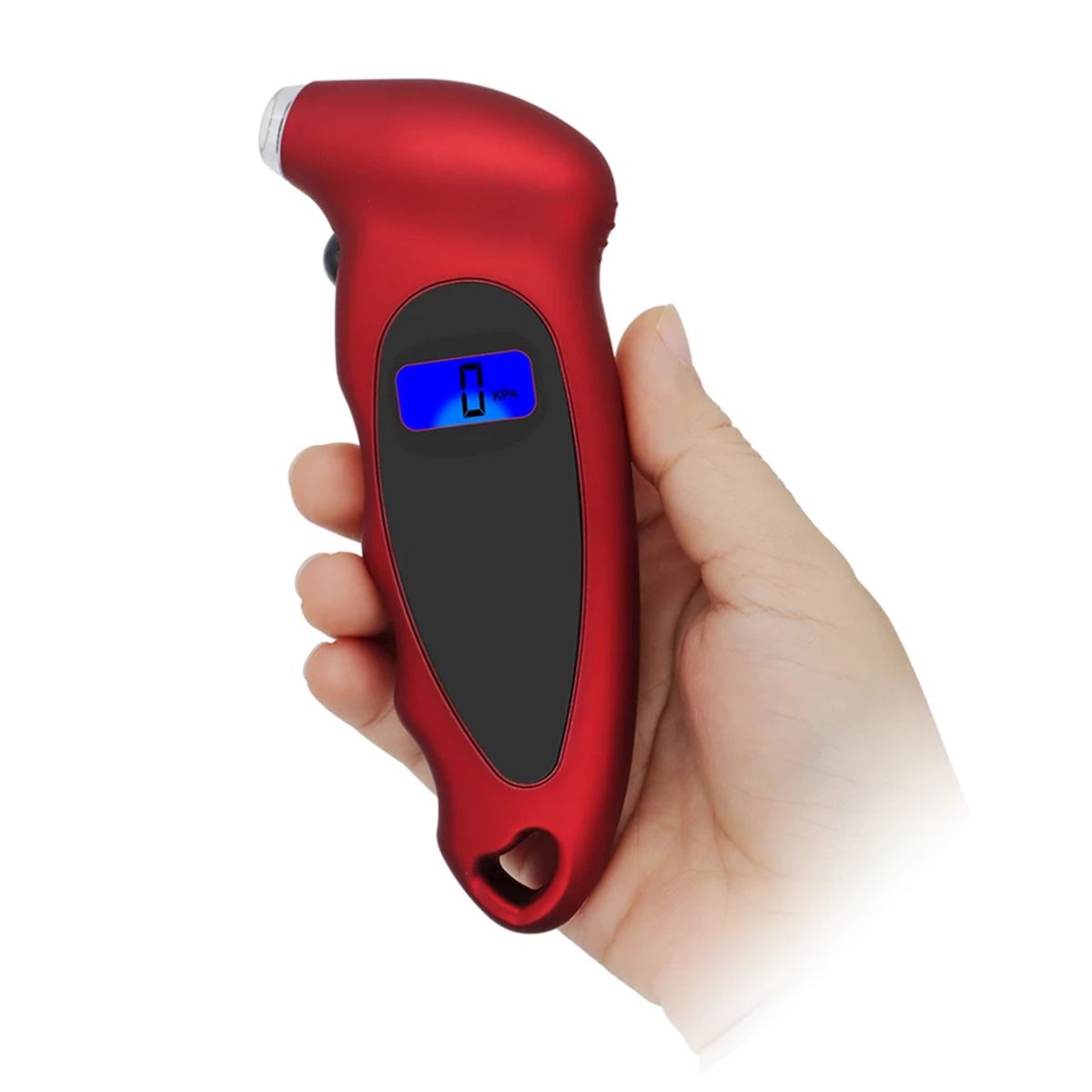 GENERICO - Medidor De Presión Digital Rojo Neumáticos Auto Camionetas