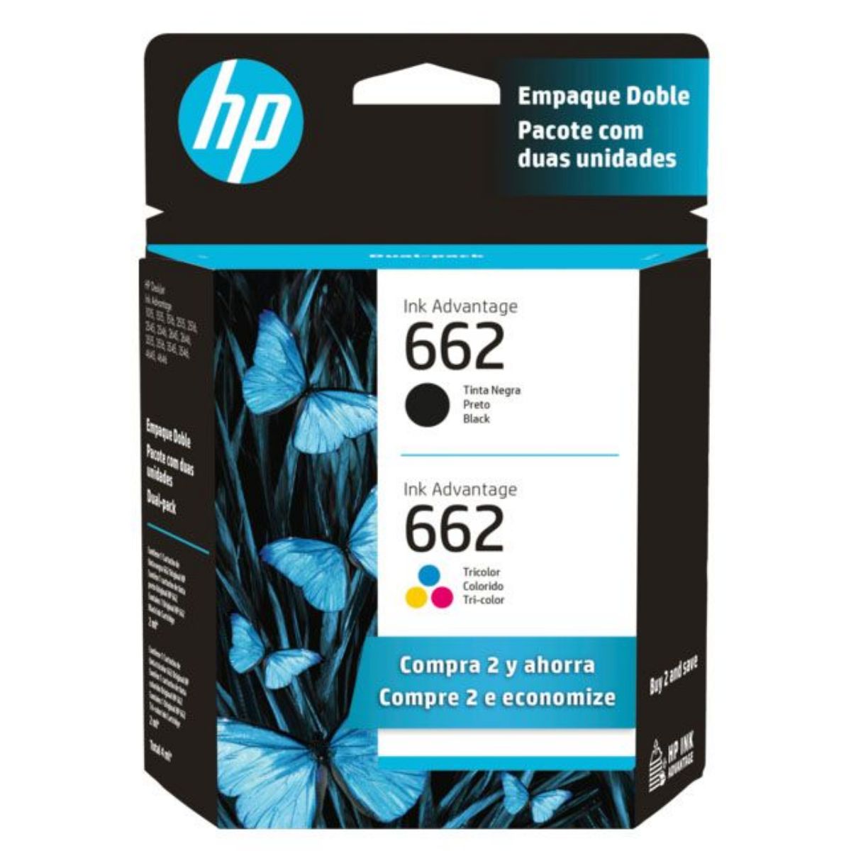 HP - Kit de Tintas HP 662 Original - Negro y Tricolor