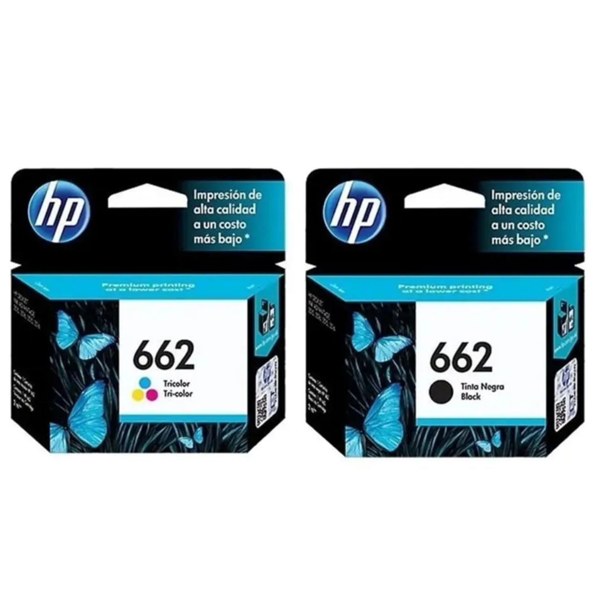 HP - Kit de Tintas HP 662 Original - Negro y Tricolor
