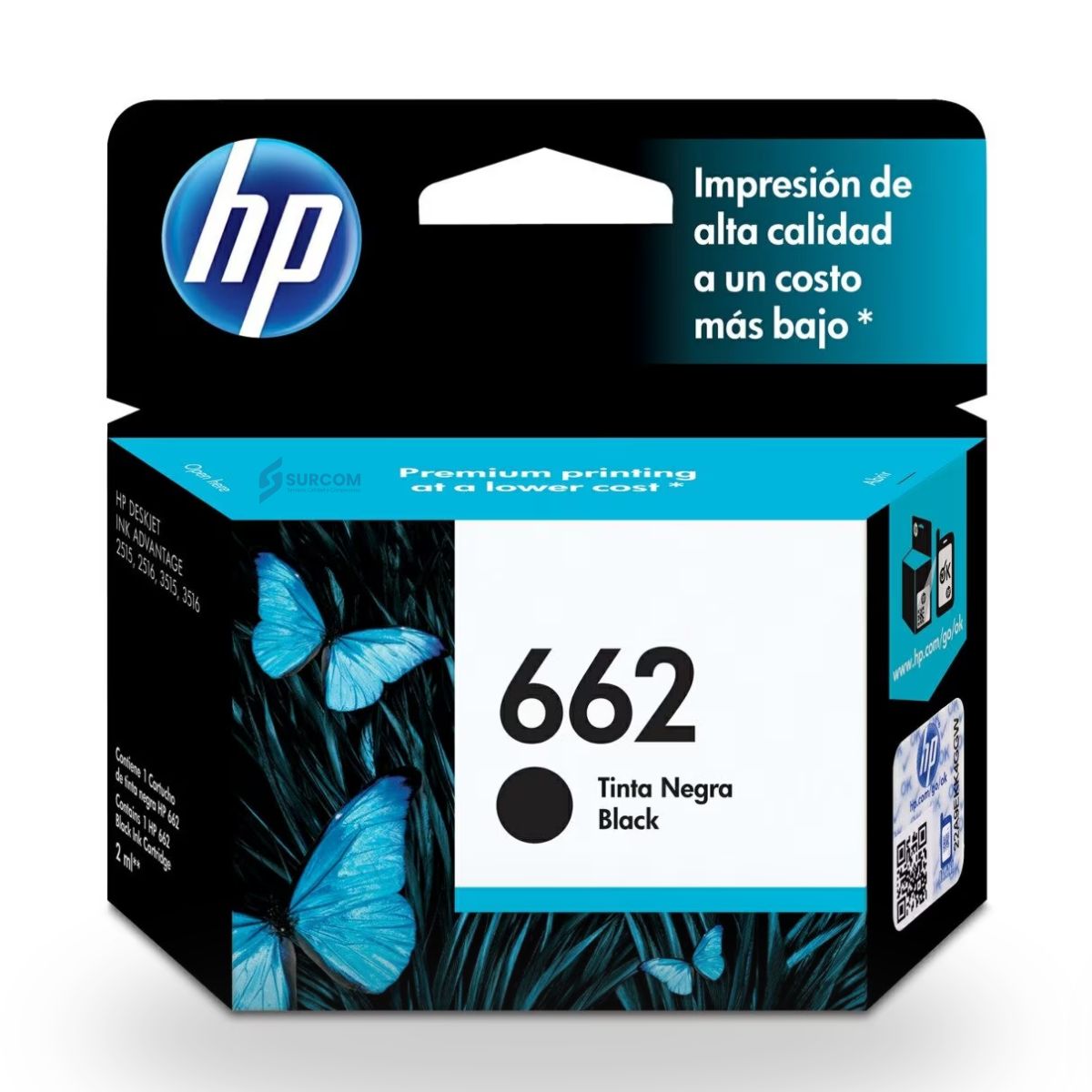 HP - Tinta HP 662 Original - Negro