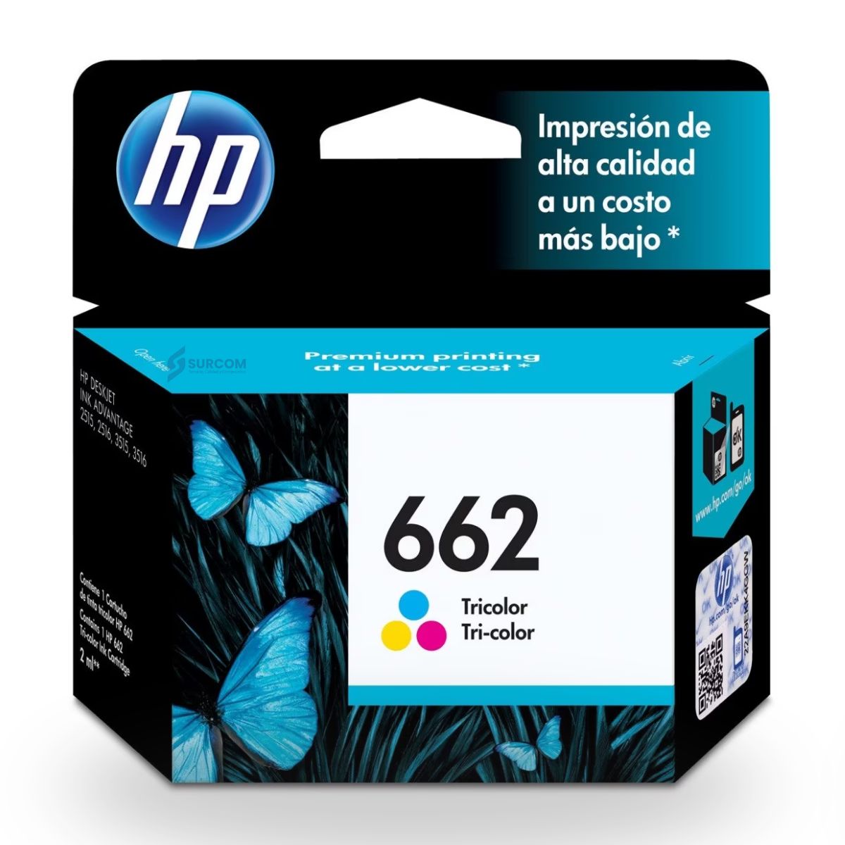 HP - Kit de Tintas HP 662 Original - TRICOLOR