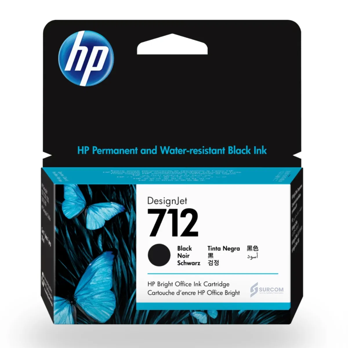HP - TINTA HP 3ED71A 712A 80ML BLACK