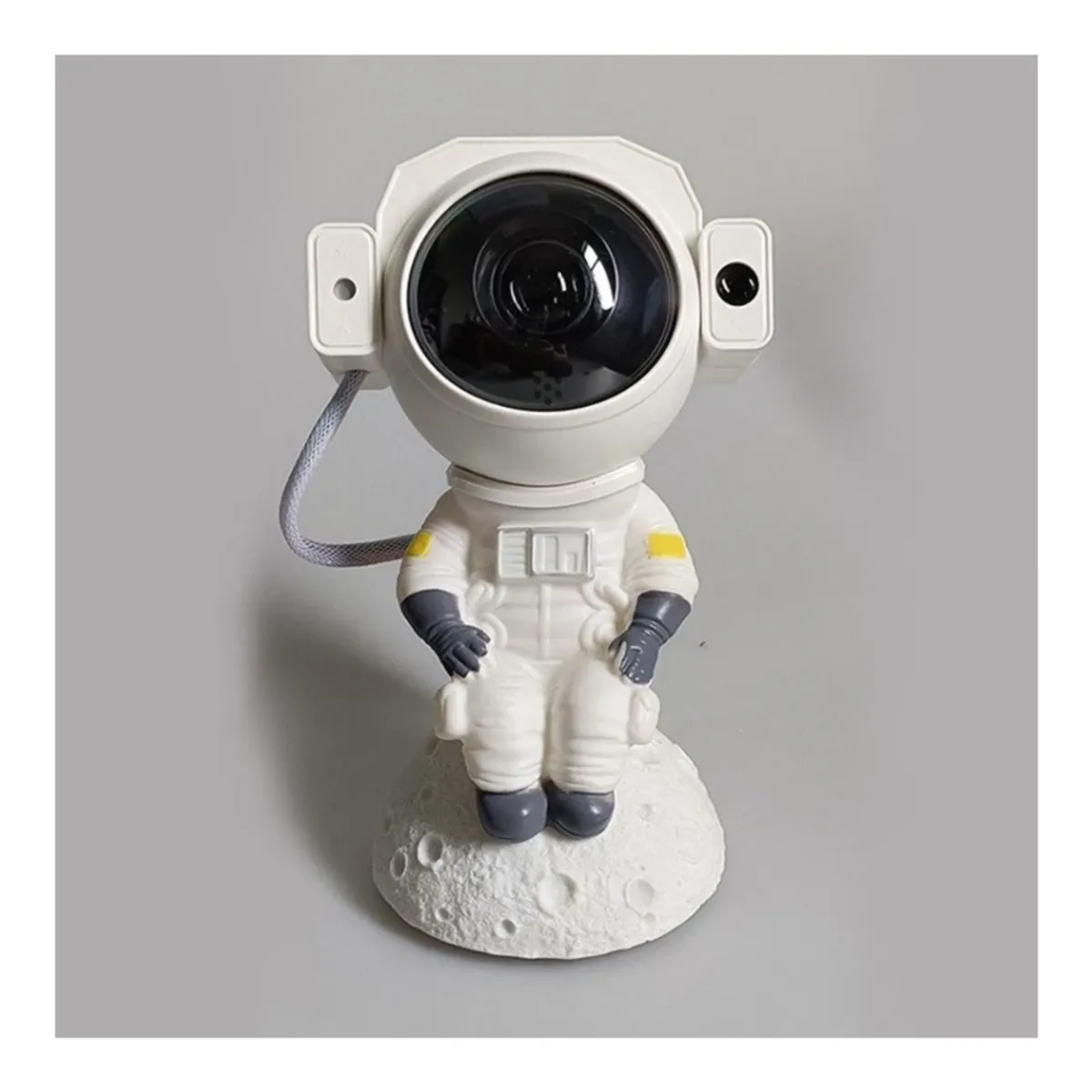 GENERICO - Lampara de proyeccion galaxia con parlante en diseño de astronauta