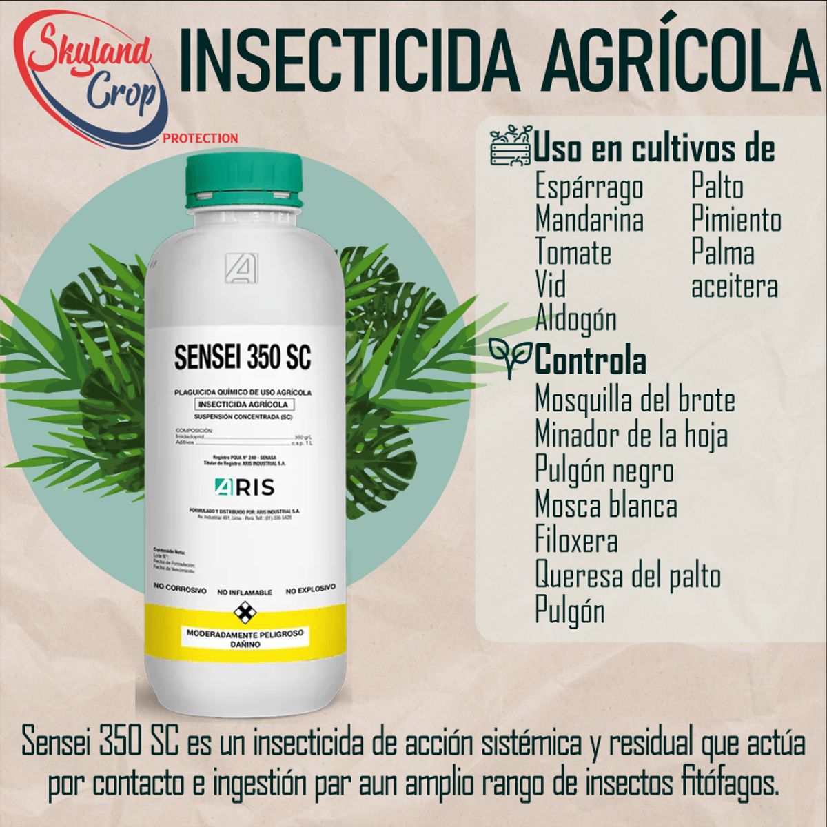 GENERICO - SENSEI 350SC 1L INSECTICIDA  AGRÍCOLA