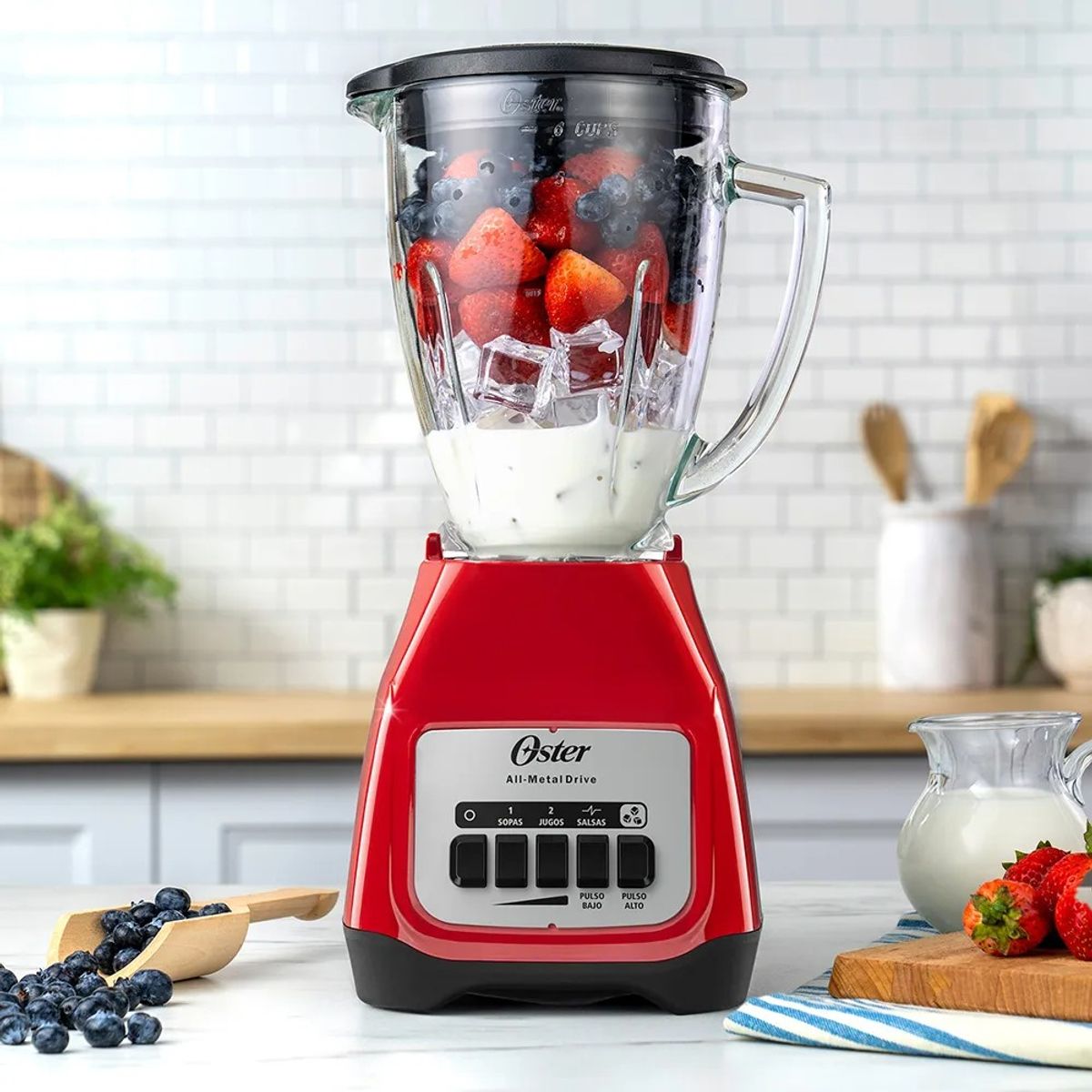 OSTER - Licuadora Oster BLSTKAGRPB 15L - Rojo
