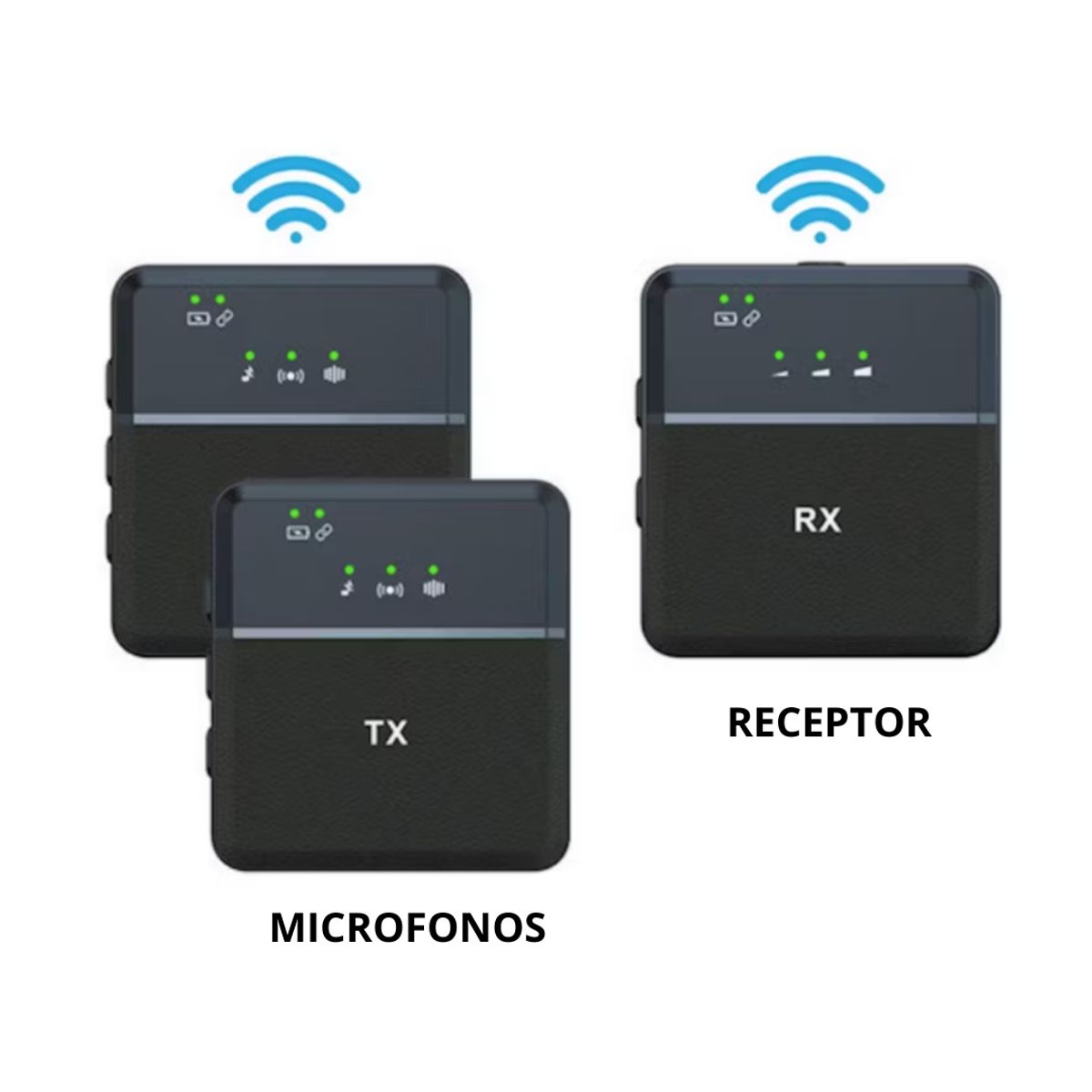 SEISA - Micrófono Solapero Inalámbrico Pechero De Cuello Parlante SX9 Tipo C