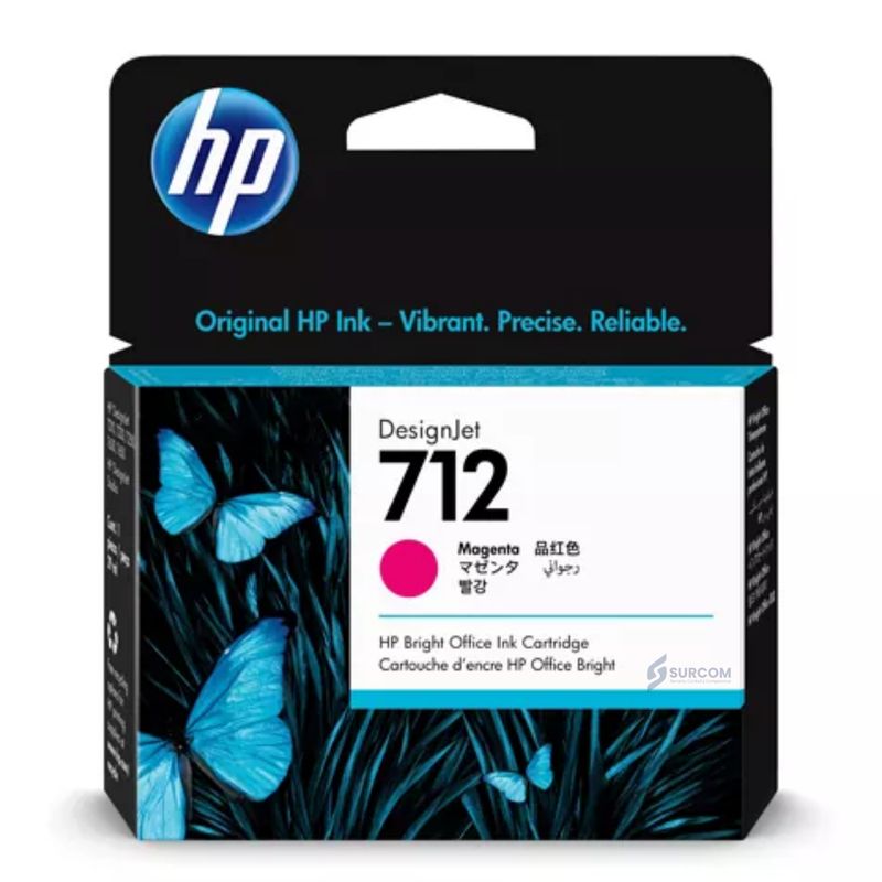 HP - Cartucho de Tinta HP 712 MAGENTA Original