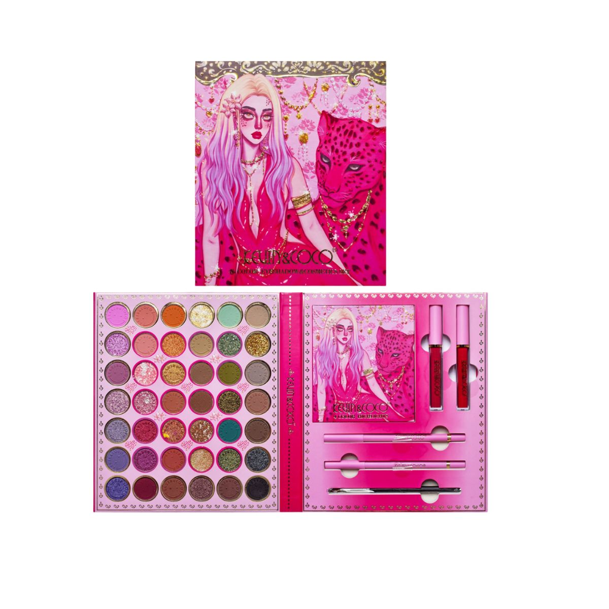 GENERICO - Paleta de maquillaje Beast & Beauty de 46 colores KEVIN&COCO