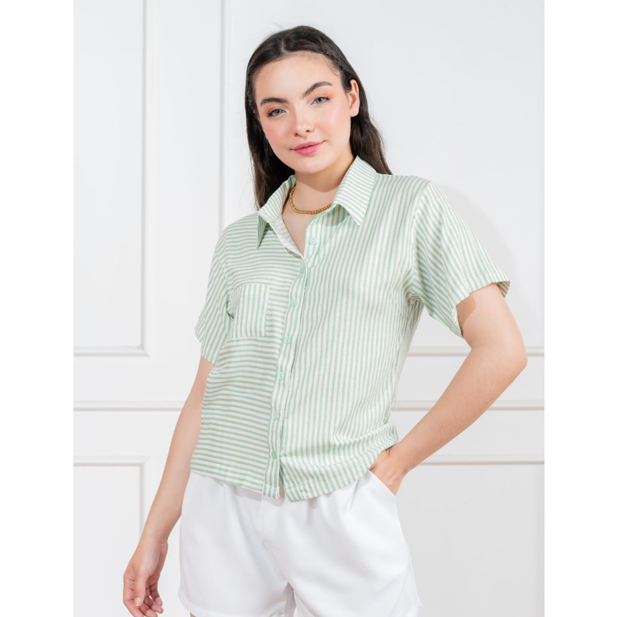 GENERICO - Blusa Casual Mujer manga corta