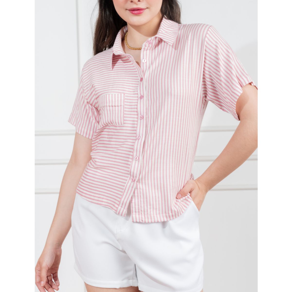 GENERICO - Blusa Casual Mujer manga corta