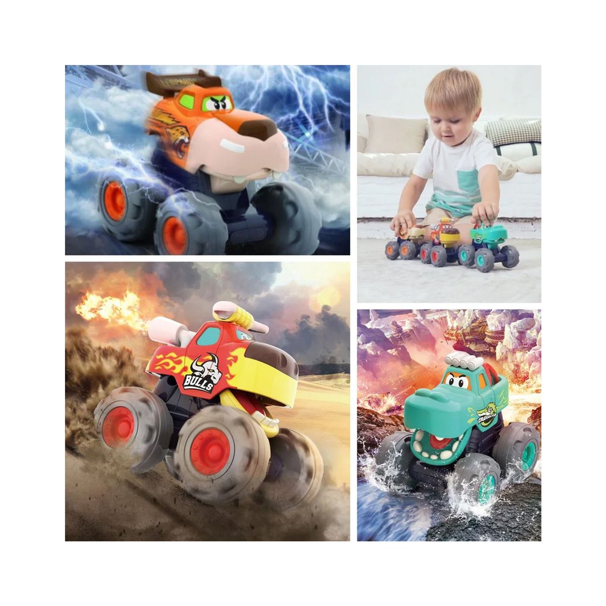 GENERICO - Juguete Camiones de Monstruos Divertidos Hola 3151