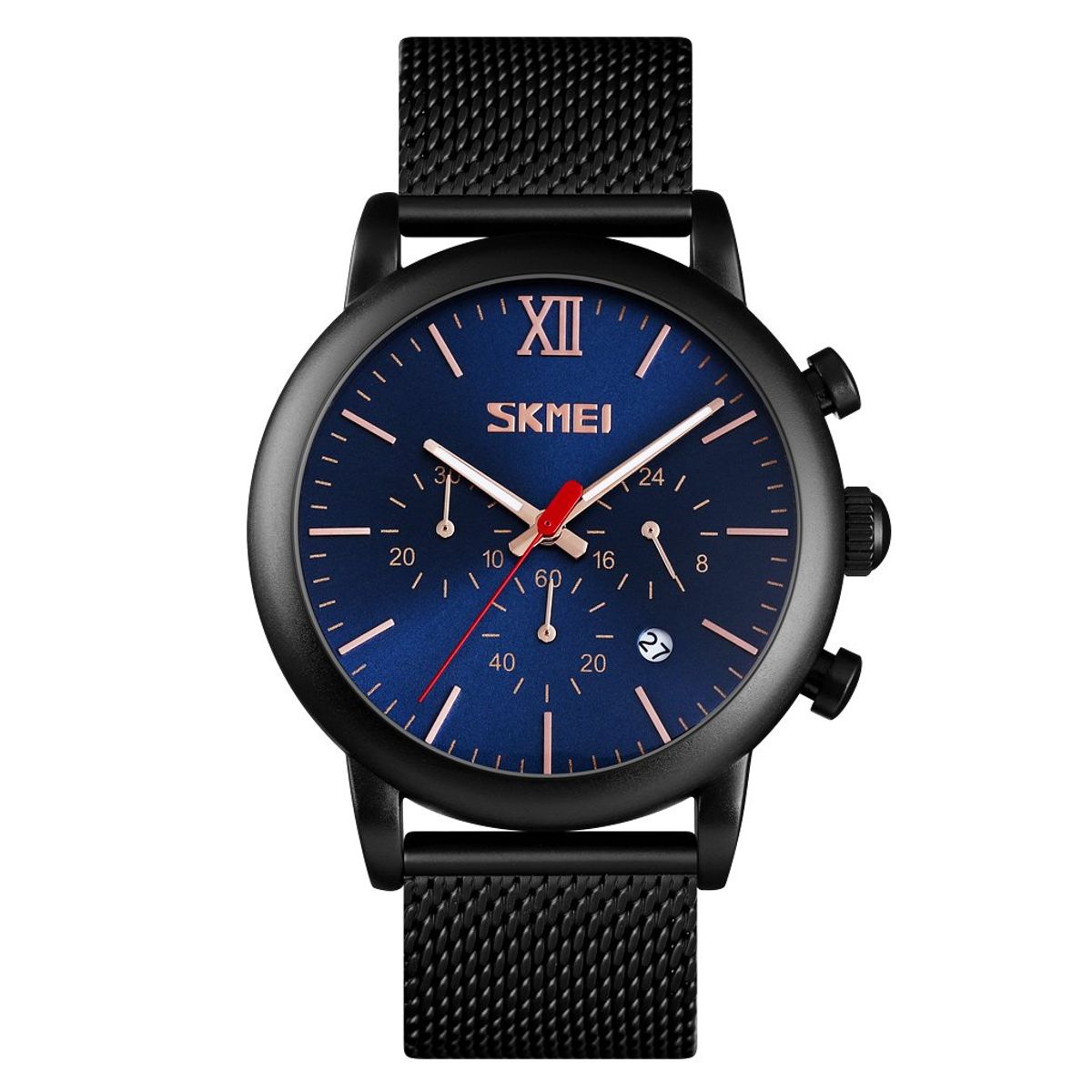 SKMEI - Reloj Skmei 9203 Negro fondo azul Cronómetro