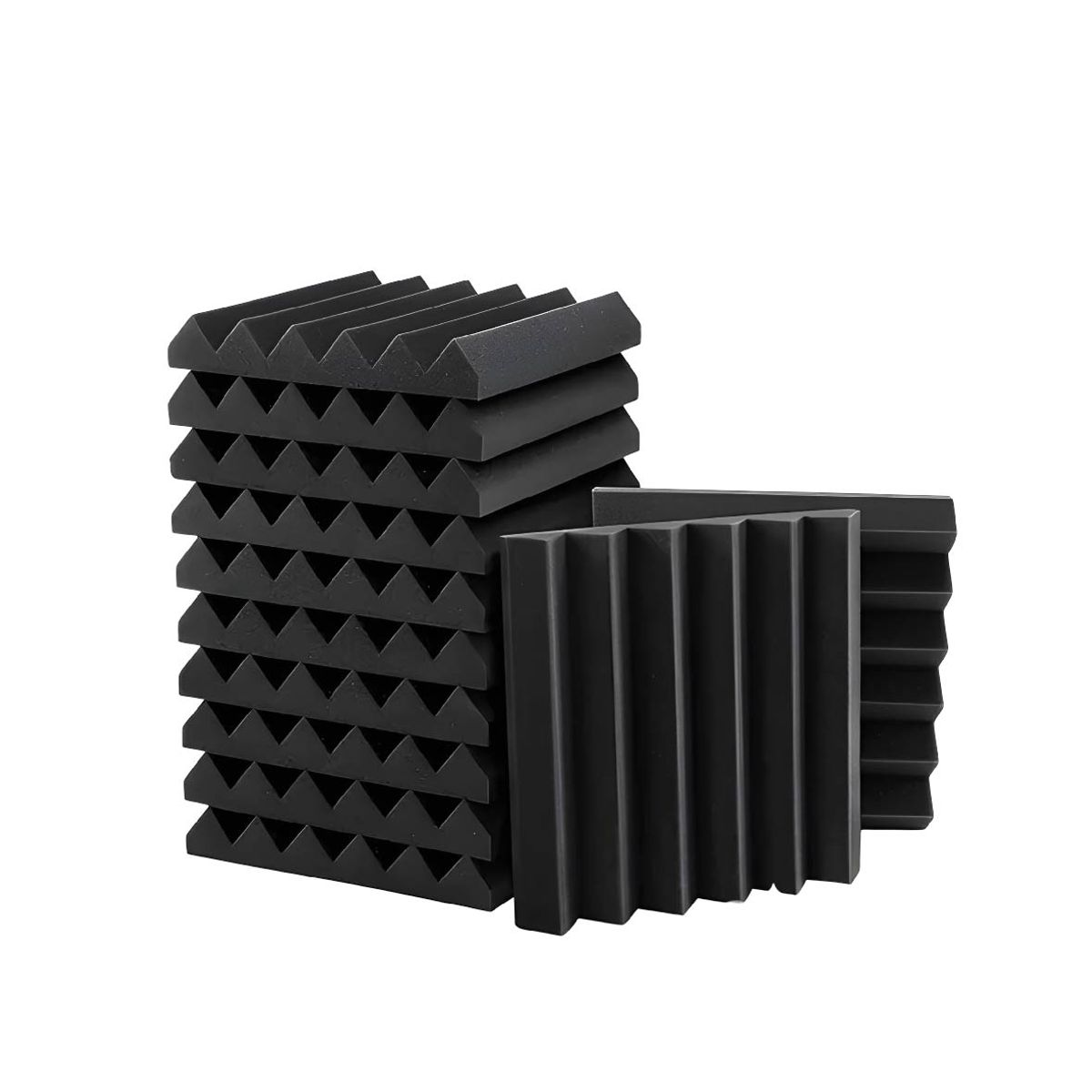 ALL SOUND - ESPUMA ACUSTICA 50x50x6cm CON AUTOADHESIVO MODELO SIERRA