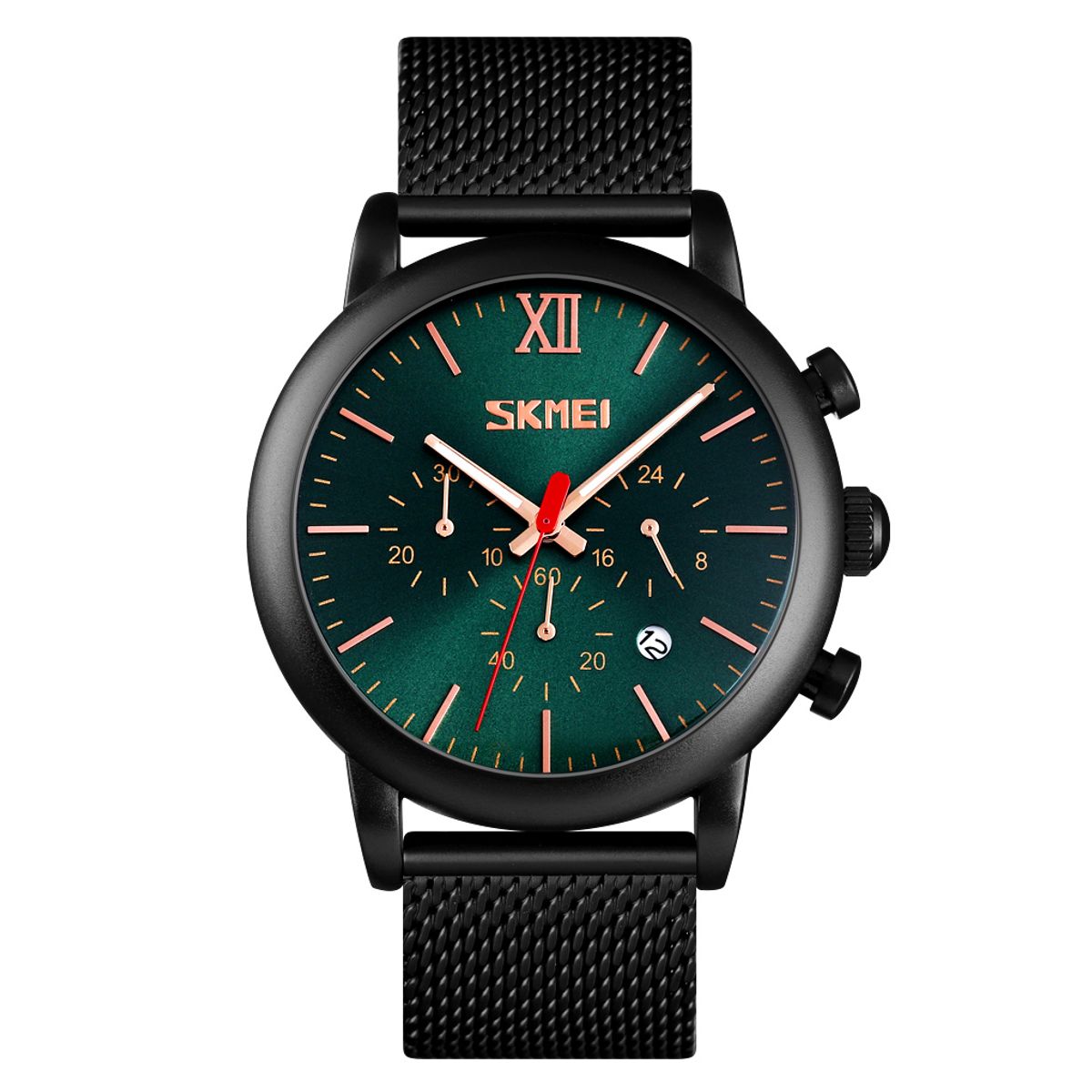 SKMEI - Reloj Skmei 9203 Negro fondo verde Cronómetro