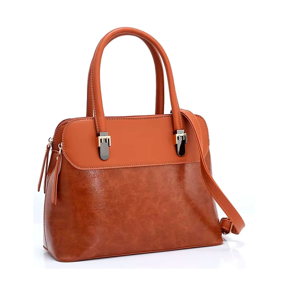 OEM - Cartera de Cuero PU Elegante Moon Marrón