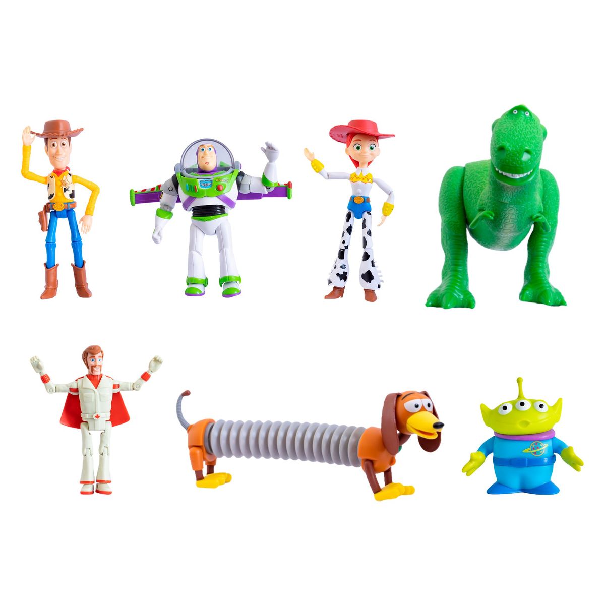 TOY STORY - SET DE FIGURAS X7 PCS ARTICULABLES DE TOY STORY  CON REX