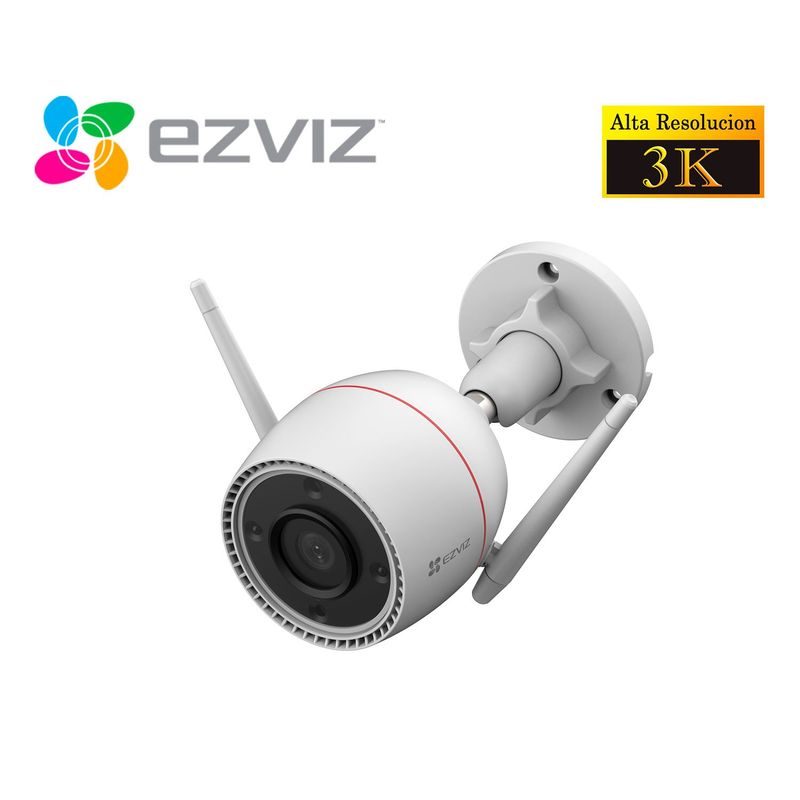 EZVIZ - Ezviz Cámara Seguridad Wifi Exterior H3C 5MP 3K IP67 Noche Color