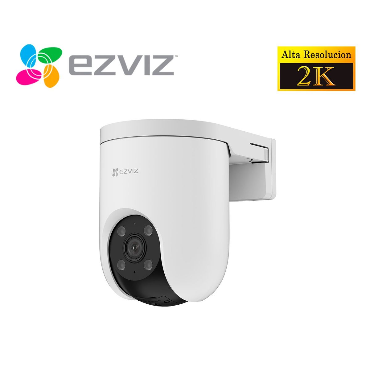 Ezviz - Cámara Seguridad Ezviz H8C 2K POE 3MP Gira 360 Wifi Noche Color