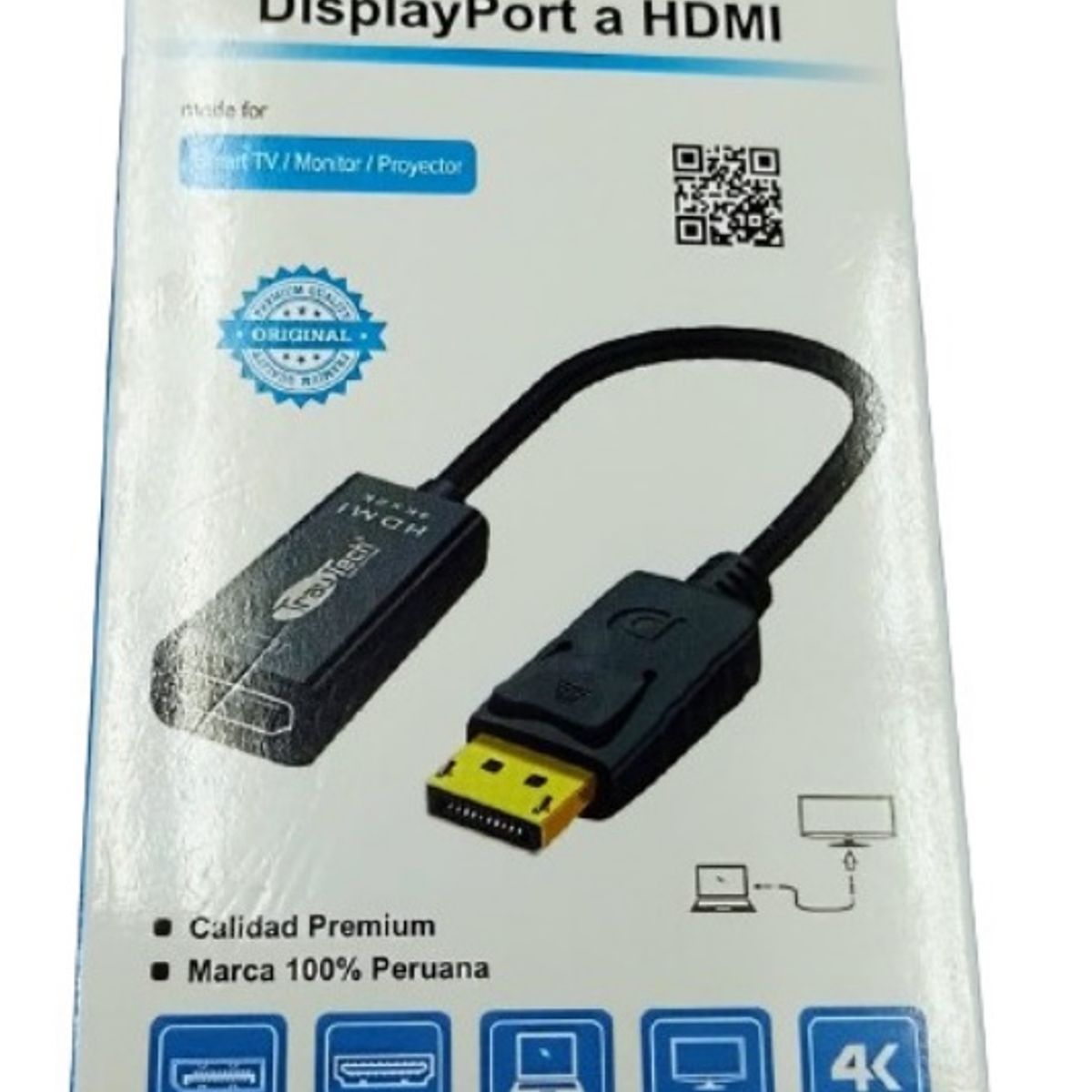 TRAUTECH - ADAPTADOR DISPLAY PORT A HDMI ALTA DEFINICION
