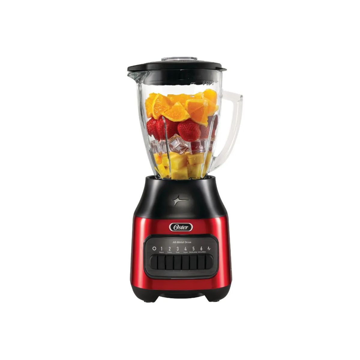 OSTER - Licuadora Oster 800 Watts 6 Velocidades Rojo BLSTPEG-CPB (Nuevo)