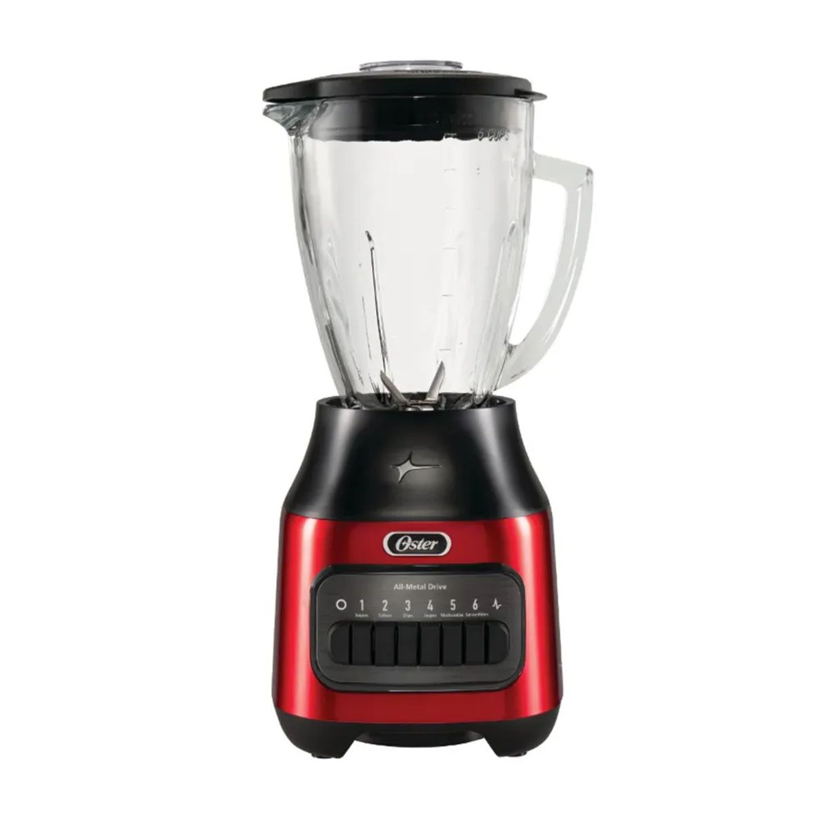 OSTER - Licuadora Oster 800 Watts 6 Velocidades Rojo BLSTPEG-CPB (Nuevo)