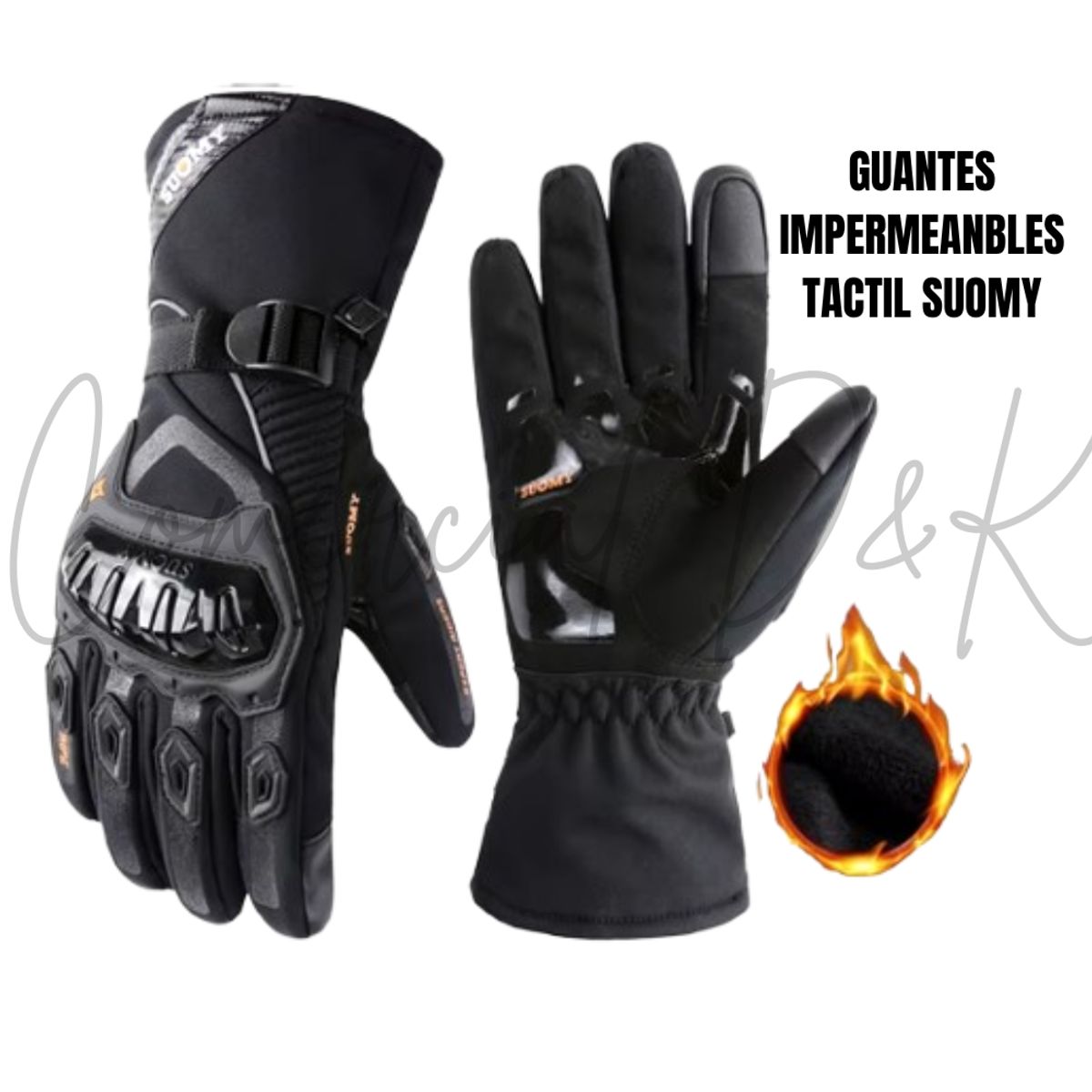 GENERICO - GUANTES MOTO SUOMY IMPERMEABLES TALLA XL