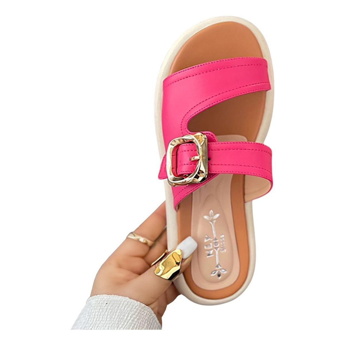 GENERICO - Sandalia Mujer Planta 3 Cm 2086L-43 Color Fucsia