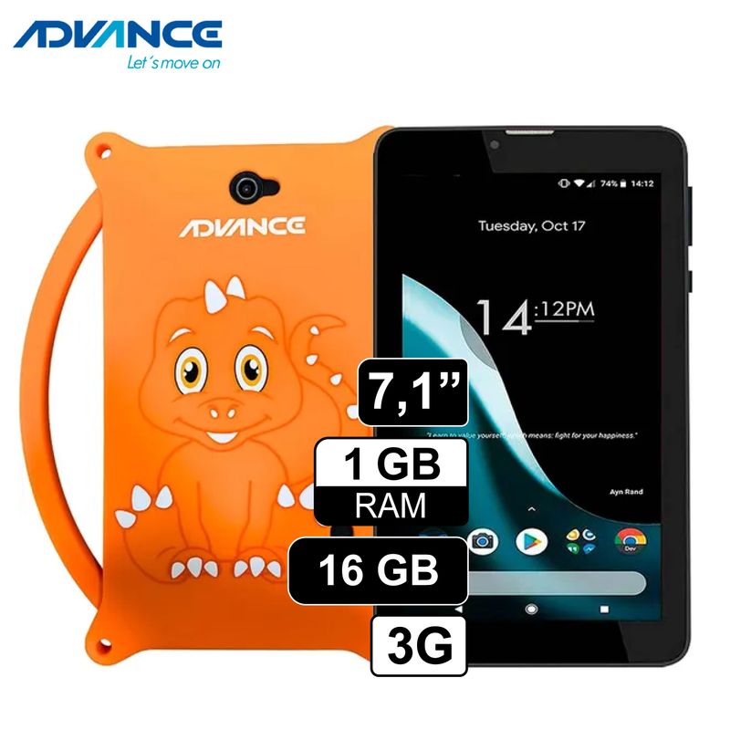 ADVANCE - Tablet Advance KIDS - PR5850 7 Pulgadas 3G Dual SIM 16GB RAM 1GB