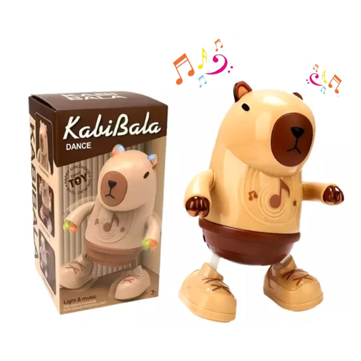 GENERICO - Capibara Bailarin Robot Articulado Musical y Luces