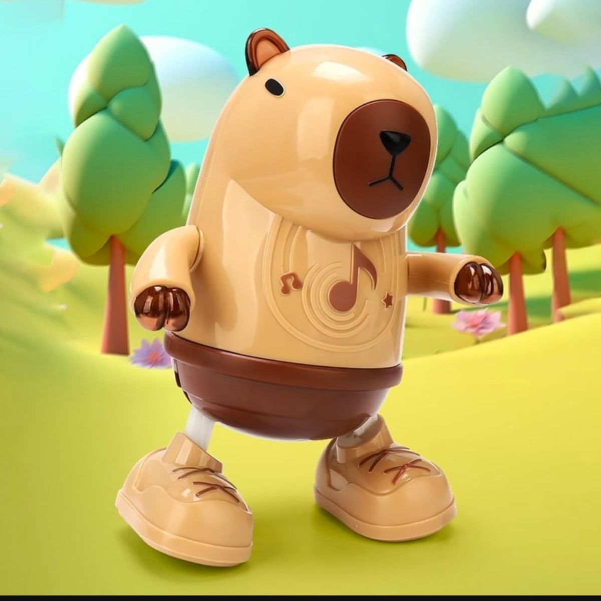 GENERICO - Capibara Bailarin Robot Articulado Musical y Luces